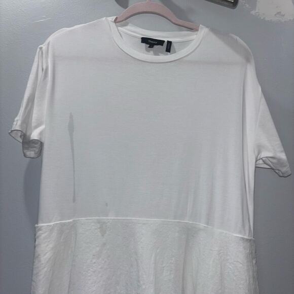 Theory White Tiered Tunic Linen Blend Dress (Size Small) - Picture 6 of 14